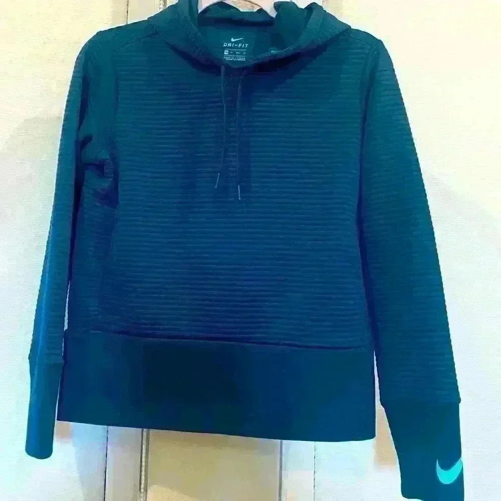 NIKE Cropped Hoody Jacket Sz XS in pretty teal - EUC